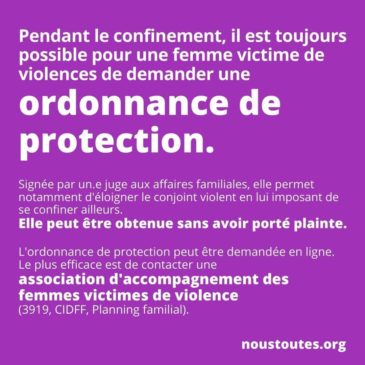 Victime de violences conjugales ? Il existe des solutions même pendant le confinement !