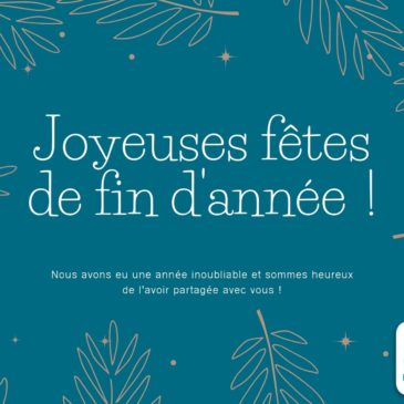 Nous vous souhaitons de joyeuses fêtes de fin d’année !